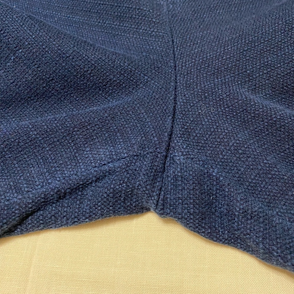 J. Crew Woman’s Blue Textured Crop Pants, Size 14. - Picture 8 of 13